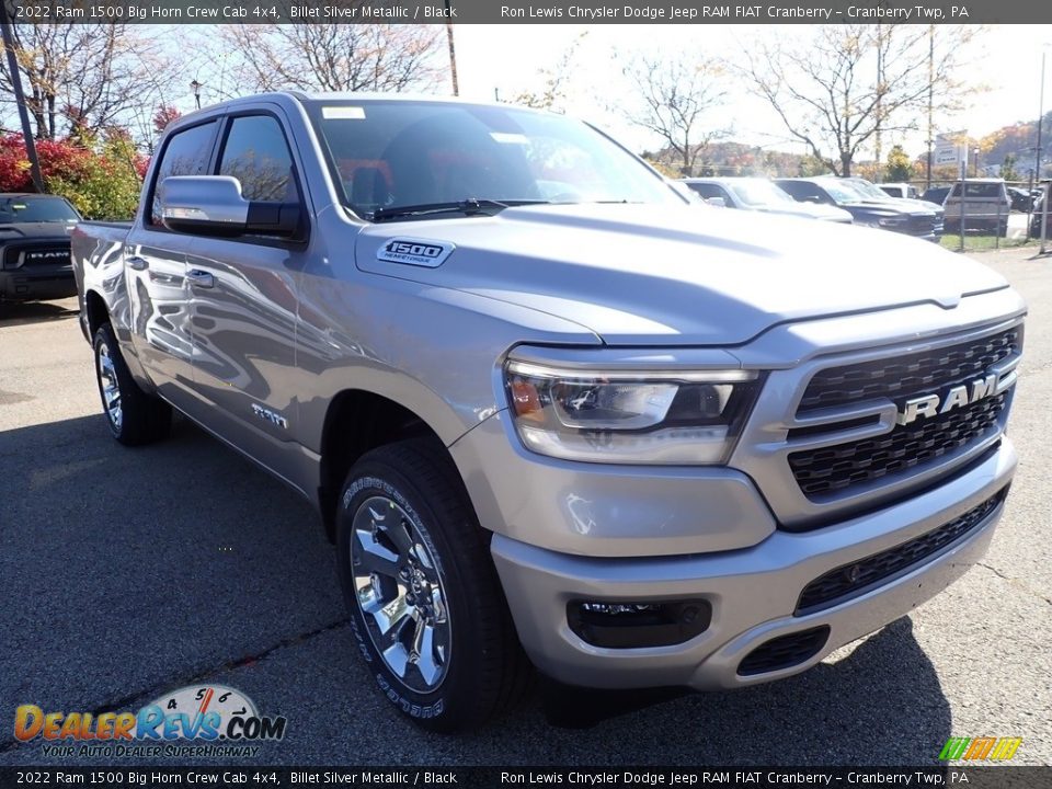 2022 Ram 1500 Big Horn Crew Cab 4x4 Billet Silver Metallic / Black Photo #7