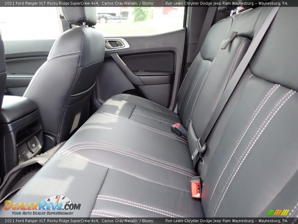 Rear Seat of 2021 Ford Ranger XLT Rocky Ridge SuperCrew 4x4 Photo #12