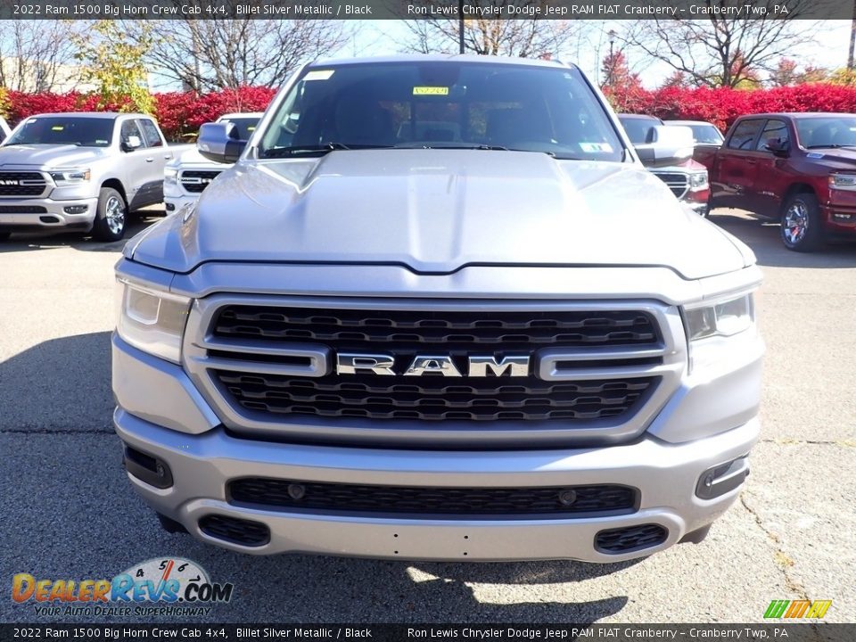 2022 Ram 1500 Big Horn Crew Cab 4x4 Billet Silver Metallic / Black Photo #8