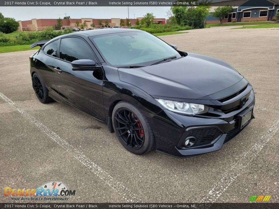 2017 Honda Civic Si Coupe Crystal Black Pearl / Black Photo #1