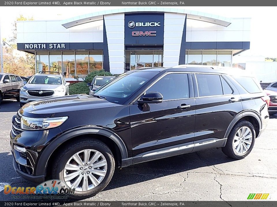 2020 Ford Explorer Limited 4WD Agate Black Metallic / Ebony Photo #1