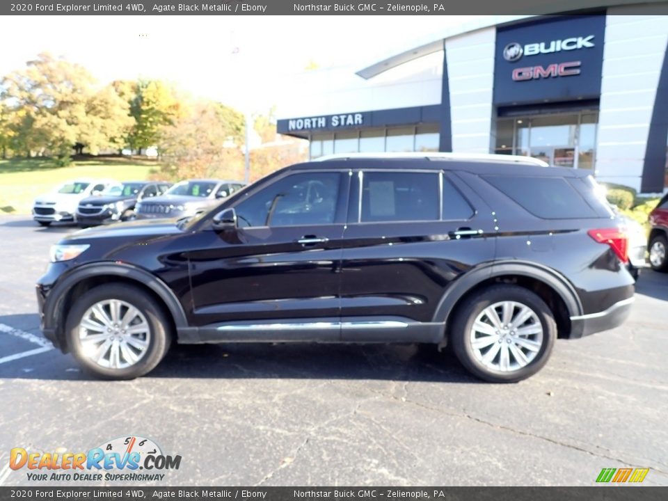 2020 Ford Explorer Limited 4WD Agate Black Metallic / Ebony Photo #2