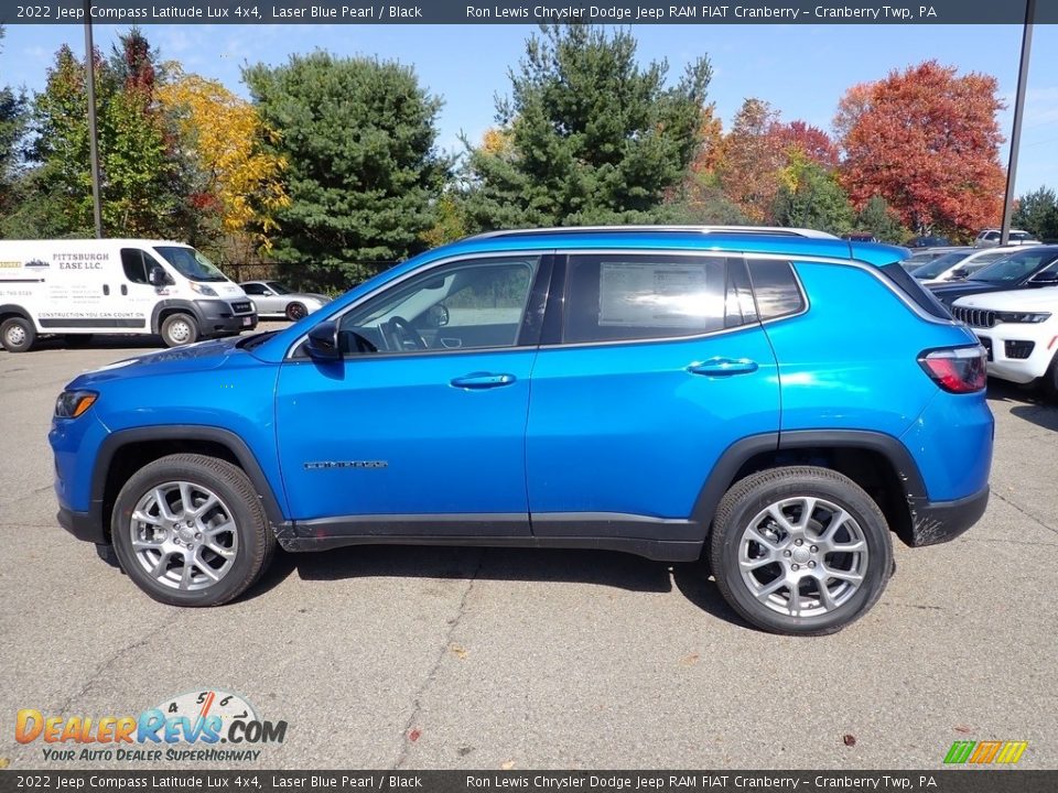 2022 Jeep Compass Latitude Lux 4x4 Laser Blue Pearl / Black Photo #2