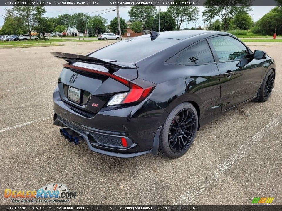 2017 Honda Civic Si Coupe Crystal Black Pearl / Black Photo #6