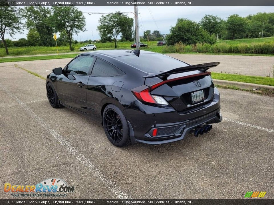 2017 Honda Civic Si Coupe Crystal Black Pearl / Black Photo #7