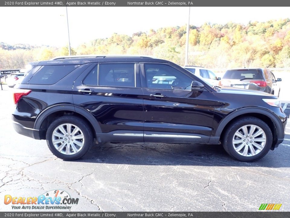 2020 Ford Explorer Limited 4WD Agate Black Metallic / Ebony Photo #8