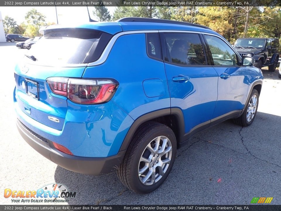 2022 Jeep Compass Latitude Lux 4x4 Laser Blue Pearl / Black Photo #5