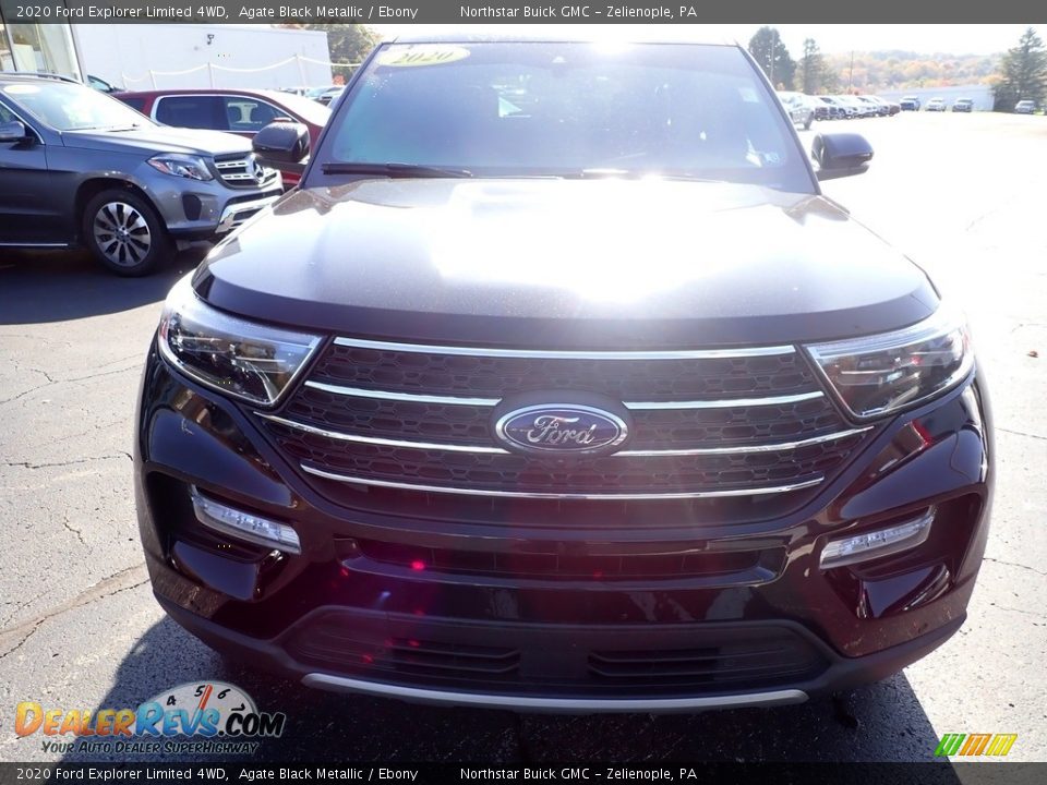 2020 Ford Explorer Limited 4WD Agate Black Metallic / Ebony Photo #11