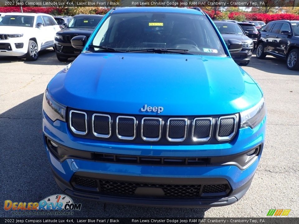 2022 Jeep Compass Latitude Lux 4x4 Laser Blue Pearl / Black Photo #8