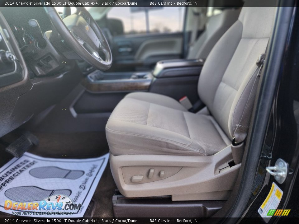2014 Chevrolet Silverado 1500 LT Double Cab 4x4 Black / Cocoa/Dune Photo #12