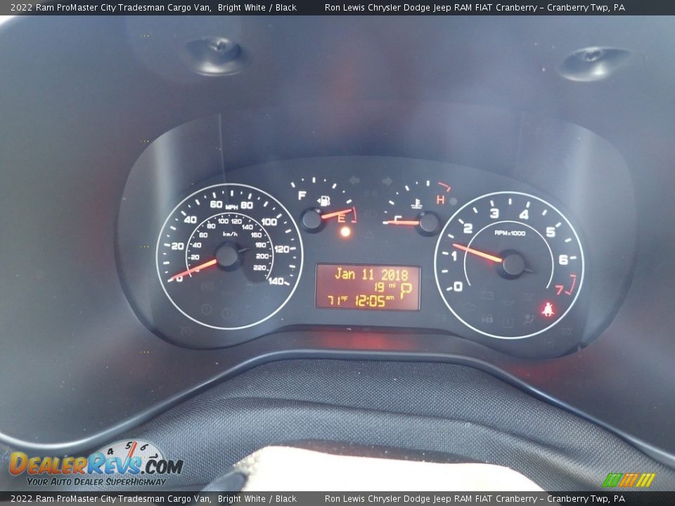 2022 Ram ProMaster City Tradesman Cargo Van Gauges Photo #16