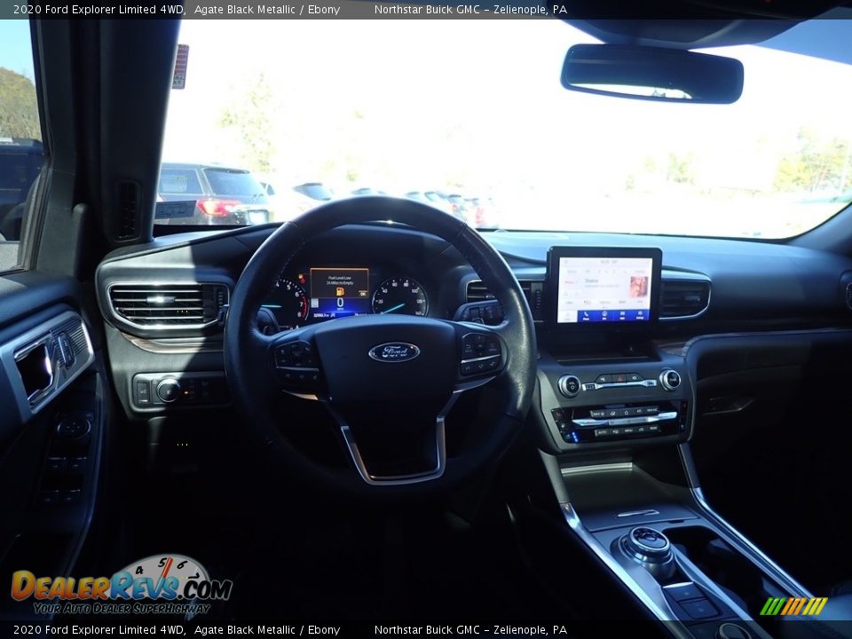 2020 Ford Explorer Limited 4WD Agate Black Metallic / Ebony Photo #21