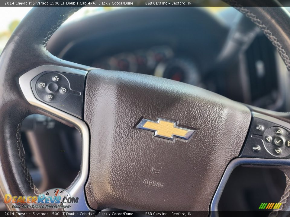 2014 Chevrolet Silverado 1500 LT Double Cab 4x4 Black / Cocoa/Dune Photo #33