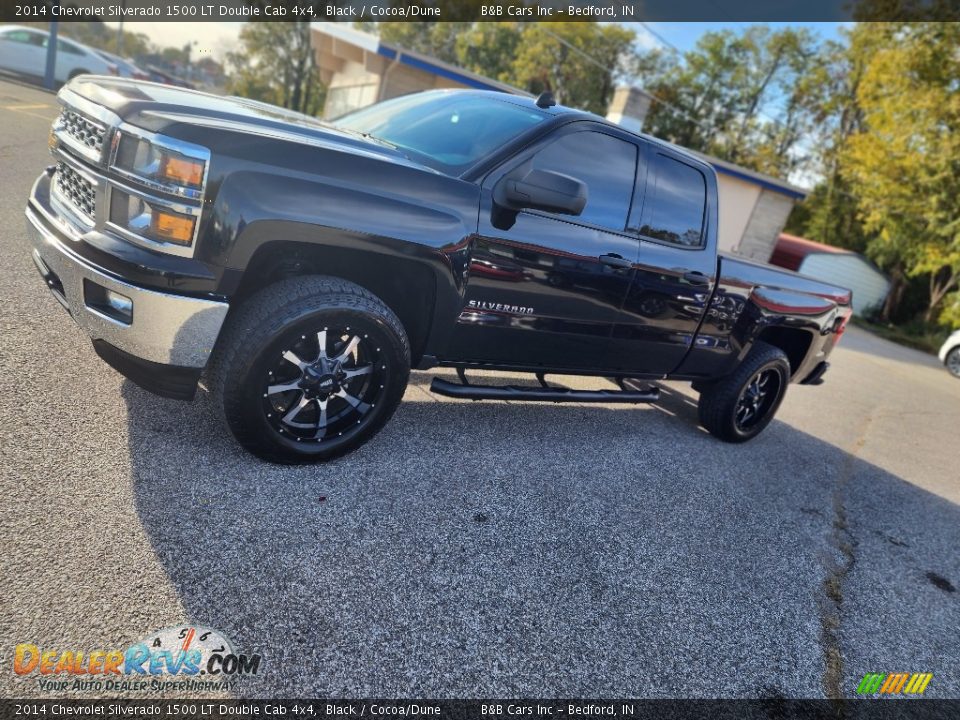 2014 Chevrolet Silverado 1500 LT Double Cab 4x4 Black / Cocoa/Dune Photo #34