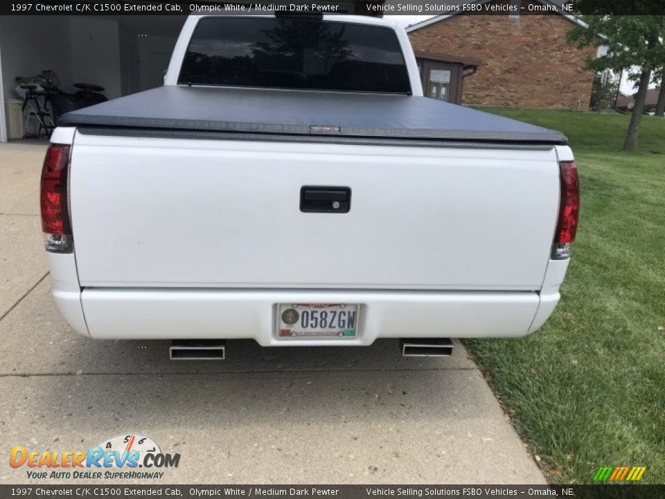 1997 Chevrolet C/K C1500 Extended Cab Olympic White / Medium Dark Pewter Photo #6