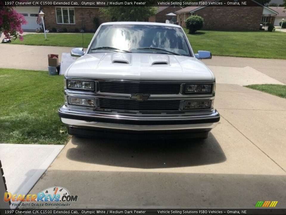 1997 Chevrolet C/K C1500 Extended Cab Olympic White / Medium Dark Pewter Photo #7