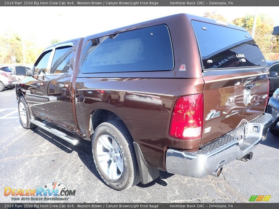 2014 Ram 1500 Big Horn Crew Cab 4x4 Western Brown / Canyon Brown/Light Frost Beige Photo #3