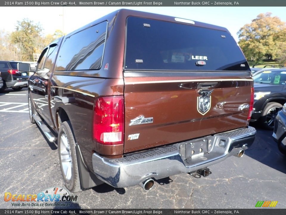 2014 Ram 1500 Big Horn Crew Cab 4x4 Western Brown / Canyon Brown/Light Frost Beige Photo #4