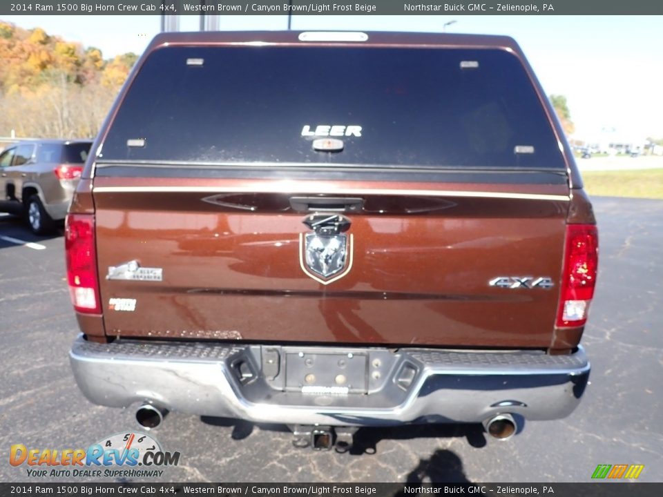2014 Ram 1500 Big Horn Crew Cab 4x4 Western Brown / Canyon Brown/Light Frost Beige Photo #5