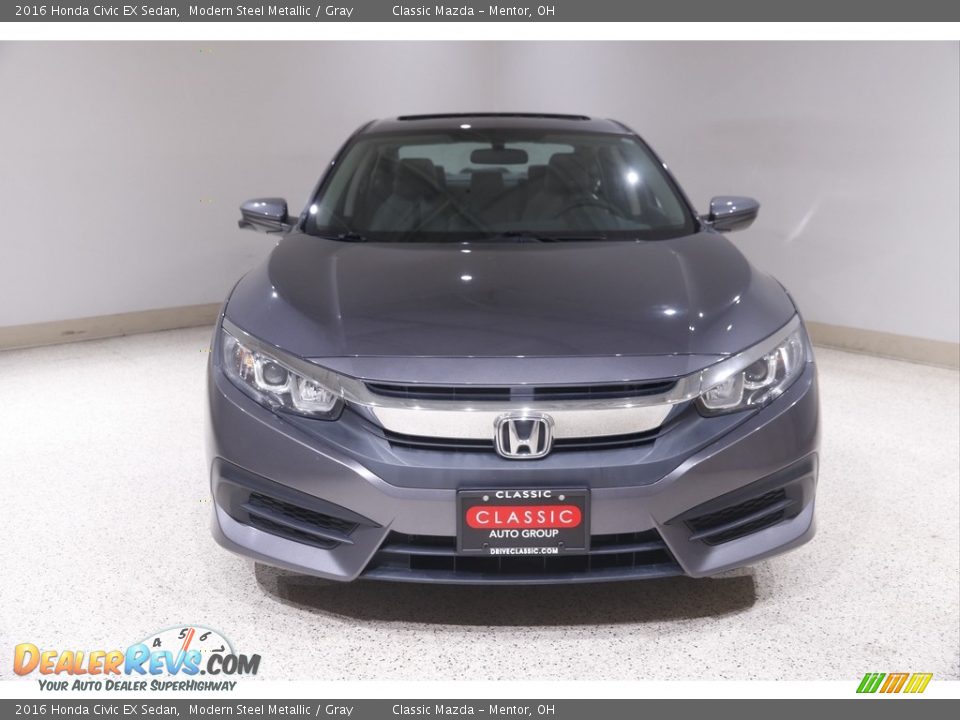 2016 Honda Civic EX Sedan Modern Steel Metallic / Gray Photo #2