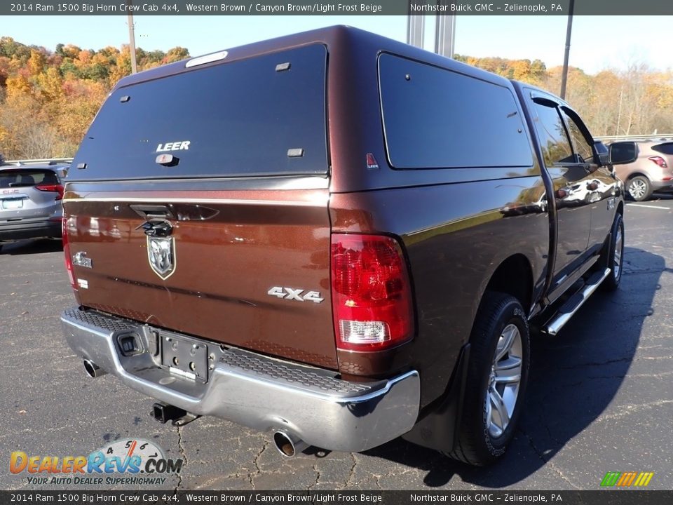 2014 Ram 1500 Big Horn Crew Cab 4x4 Western Brown / Canyon Brown/Light Frost Beige Photo #6