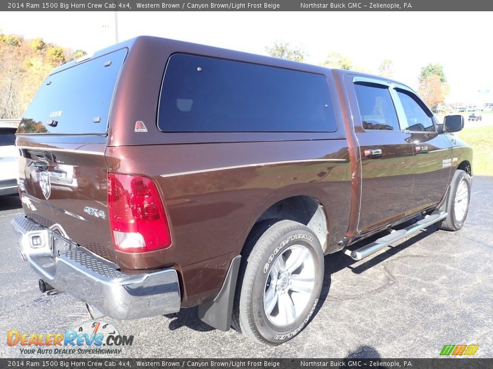 2014 Ram 1500 Big Horn Crew Cab 4x4 Western Brown / Canyon Brown/Light Frost Beige Photo #7