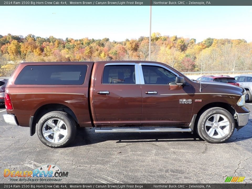 2014 Ram 1500 Big Horn Crew Cab 4x4 Western Brown / Canyon Brown/Light Frost Beige Photo #8