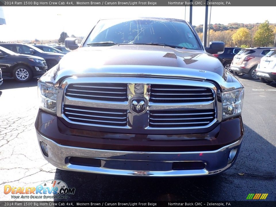 2014 Ram 1500 Big Horn Crew Cab 4x4 Western Brown / Canyon Brown/Light Frost Beige Photo #11
