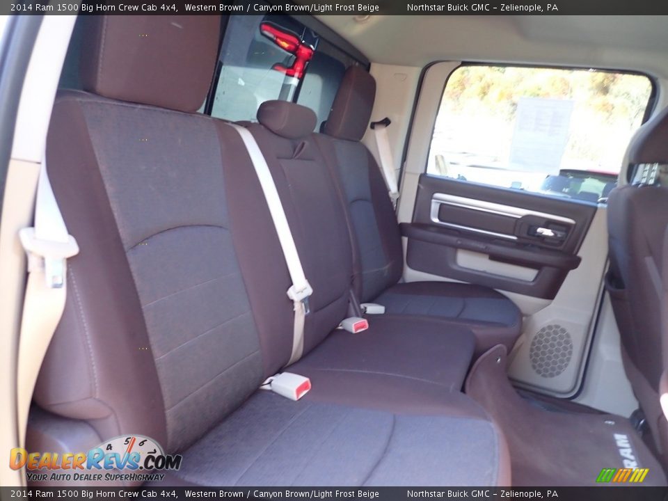2014 Ram 1500 Big Horn Crew Cab 4x4 Western Brown / Canyon Brown/Light Frost Beige Photo #16