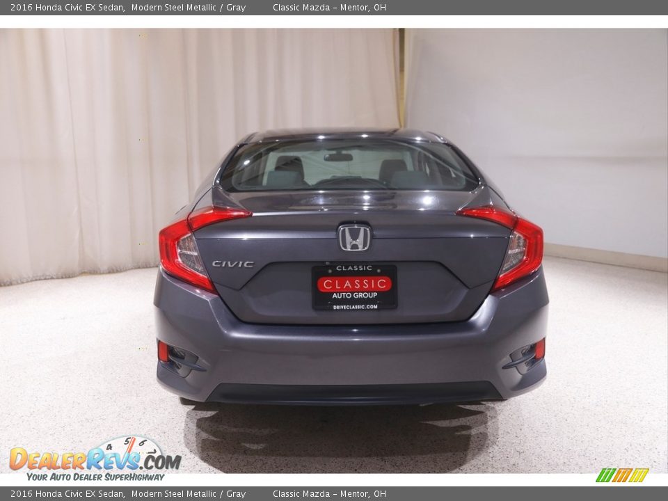 2016 Honda Civic EX Sedan Modern Steel Metallic / Gray Photo #18