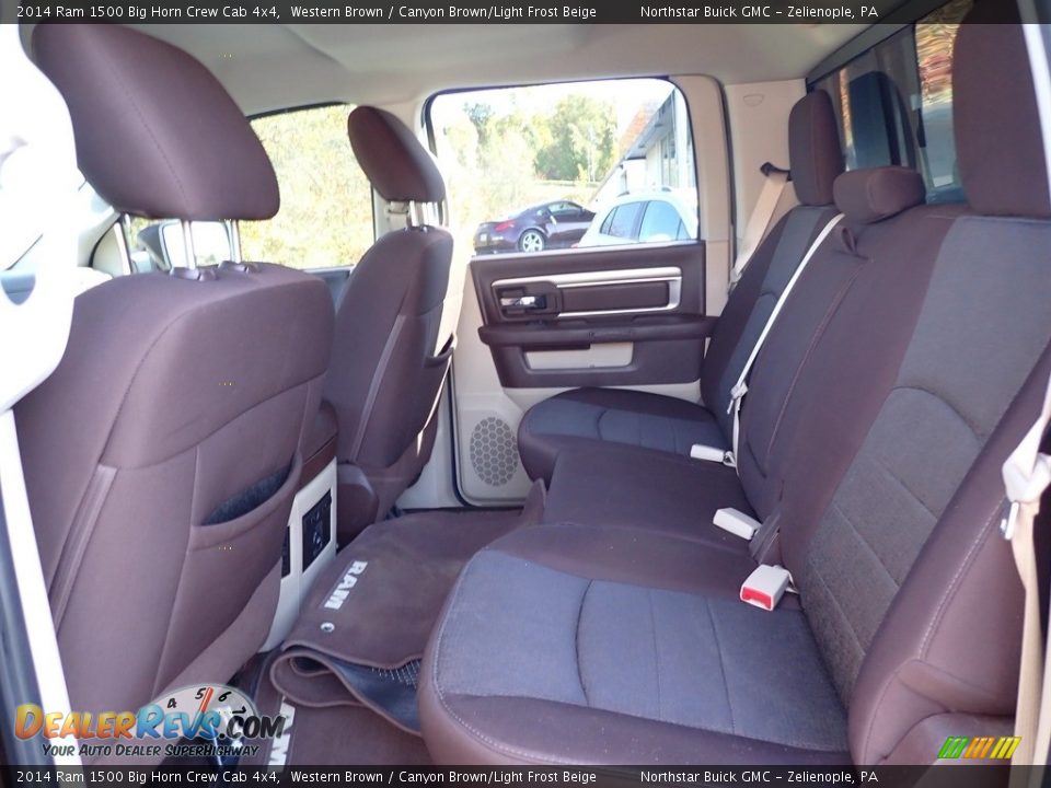 2014 Ram 1500 Big Horn Crew Cab 4x4 Western Brown / Canyon Brown/Light Frost Beige Photo #18