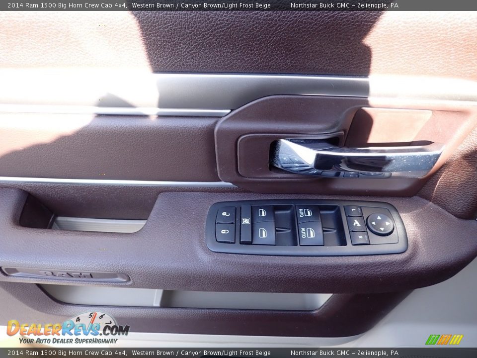 2014 Ram 1500 Big Horn Crew Cab 4x4 Western Brown / Canyon Brown/Light Frost Beige Photo #22