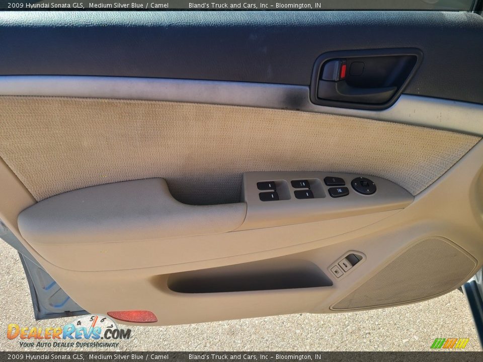 2009 Hyundai Sonata GLS Medium Silver Blue / Camel Photo #5