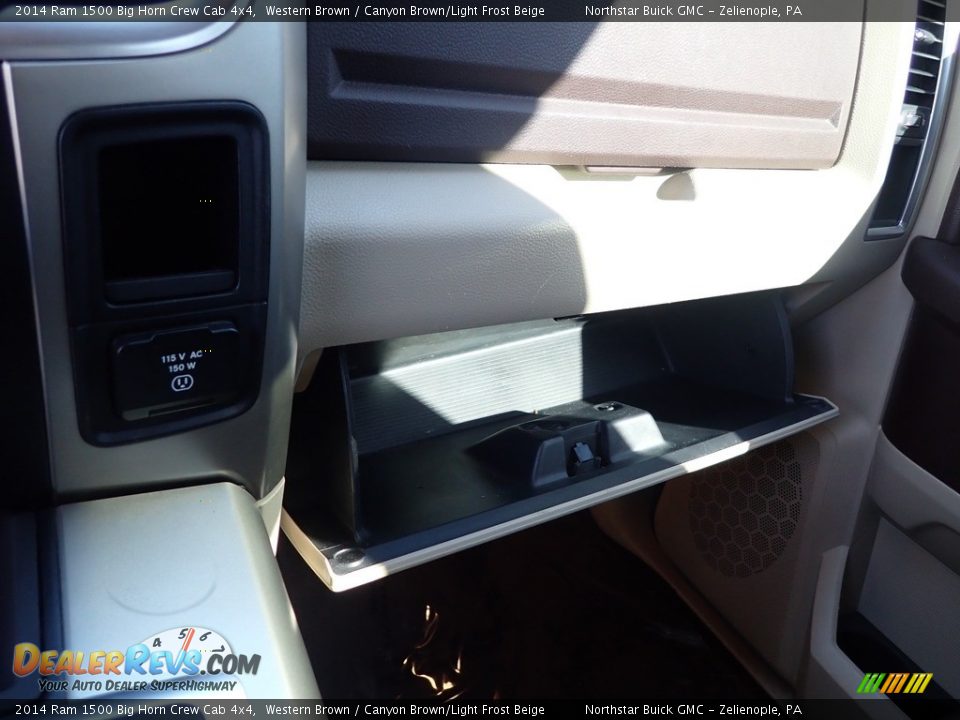 2014 Ram 1500 Big Horn Crew Cab 4x4 Western Brown / Canyon Brown/Light Frost Beige Photo #27