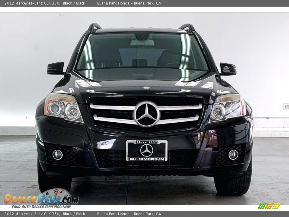 2012 Mercedes-Benz GLK 350 Black / Black Photo #2