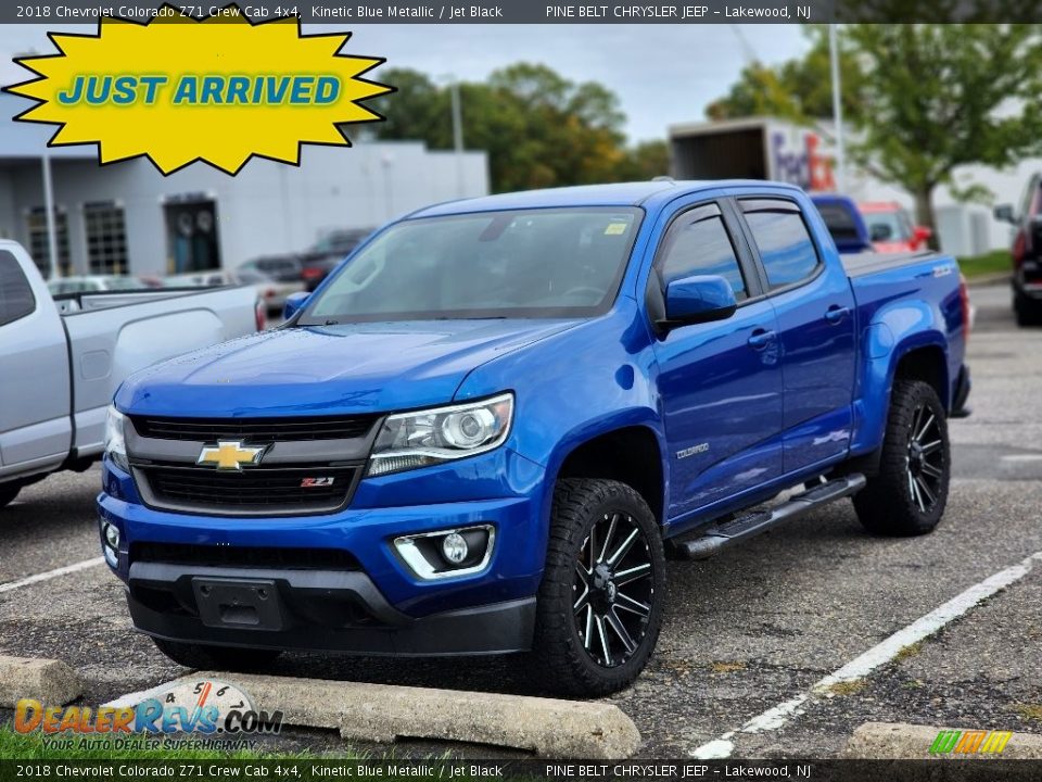 2018 Chevrolet Colorado Z71 Crew Cab 4x4 Kinetic Blue Metallic / Jet Black Photo #1