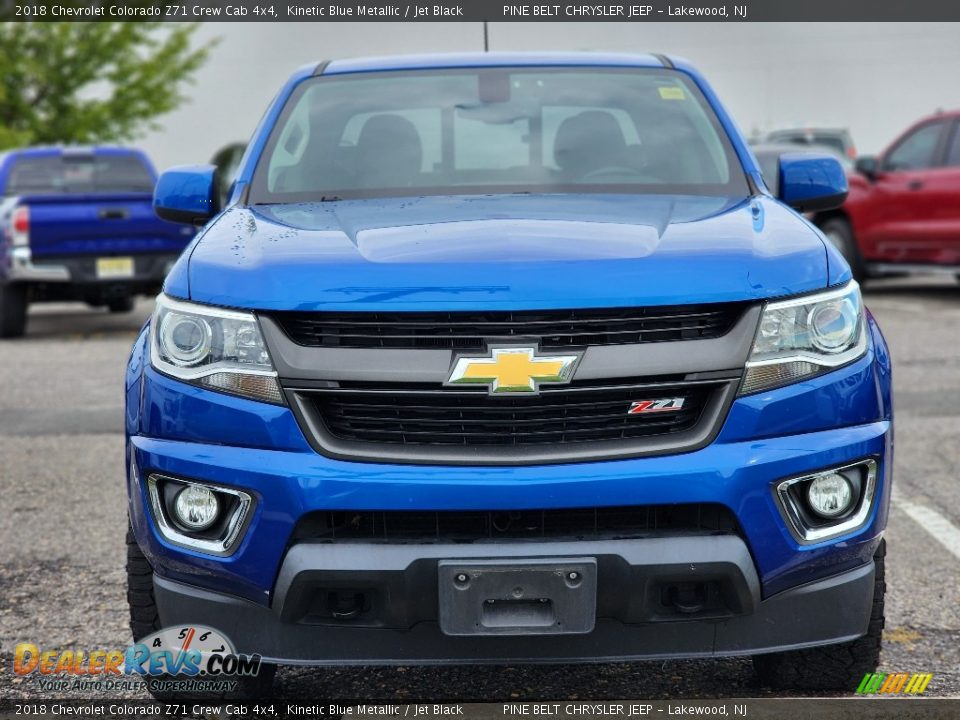 2018 Chevrolet Colorado Z71 Crew Cab 4x4 Kinetic Blue Metallic / Jet Black Photo #3