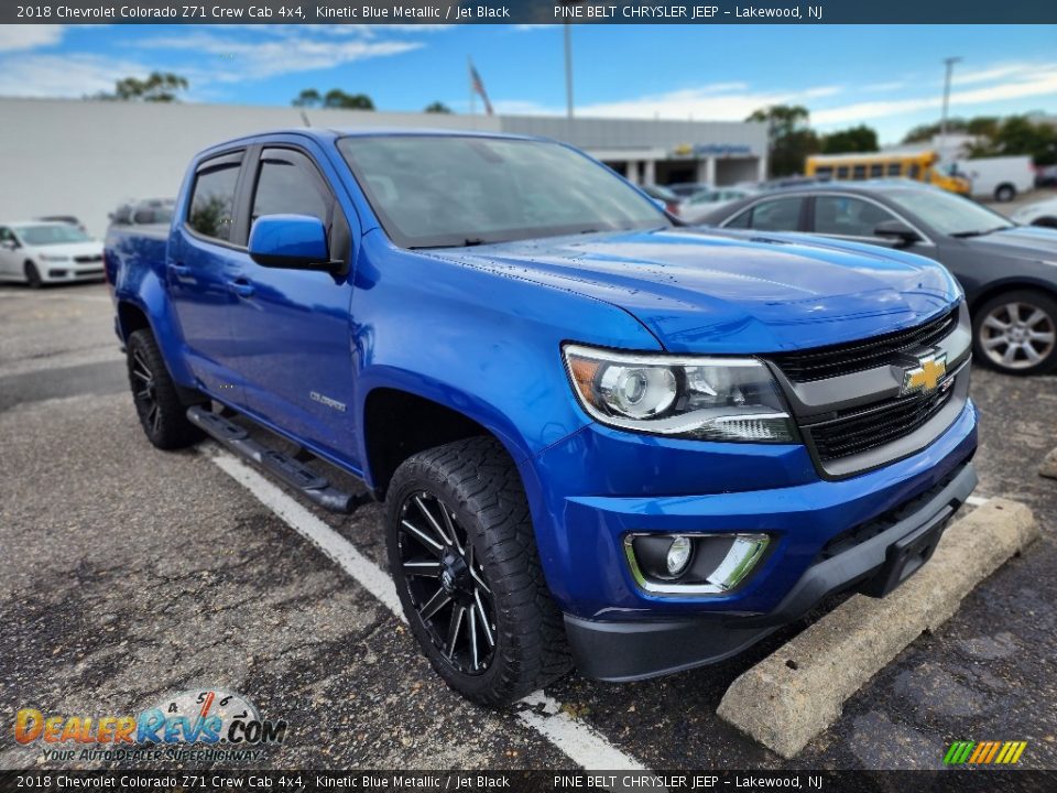 2018 Chevrolet Colorado Z71 Crew Cab 4x4 Kinetic Blue Metallic / Jet Black Photo #4