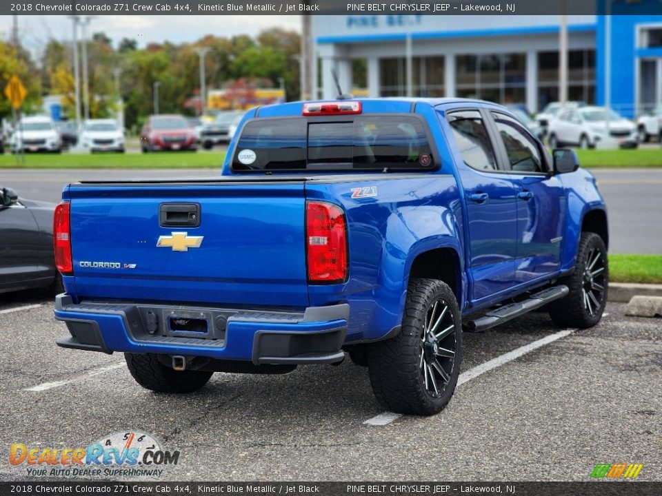 2018 Chevrolet Colorado Z71 Crew Cab 4x4 Kinetic Blue Metallic / Jet Black Photo #7