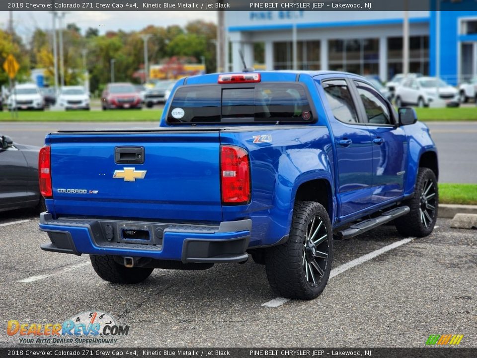 2018 Chevrolet Colorado Z71 Crew Cab 4x4 Kinetic Blue Metallic / Jet Black Photo #7