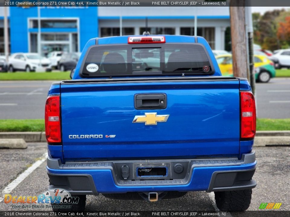 2018 Chevrolet Colorado Z71 Crew Cab 4x4 Kinetic Blue Metallic / Jet Black Photo #8