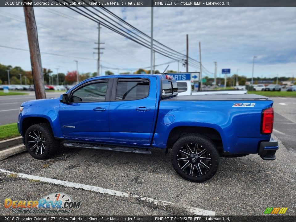 2018 Chevrolet Colorado Z71 Crew Cab 4x4 Kinetic Blue Metallic / Jet Black Photo #9