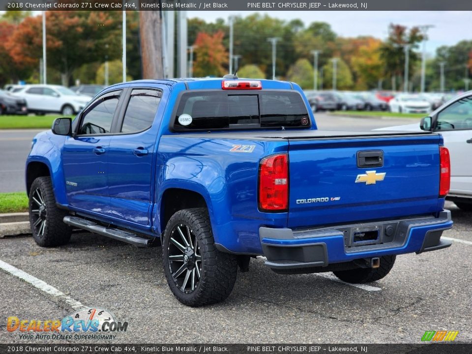 2018 Chevrolet Colorado Z71 Crew Cab 4x4 Kinetic Blue Metallic / Jet Black Photo #10