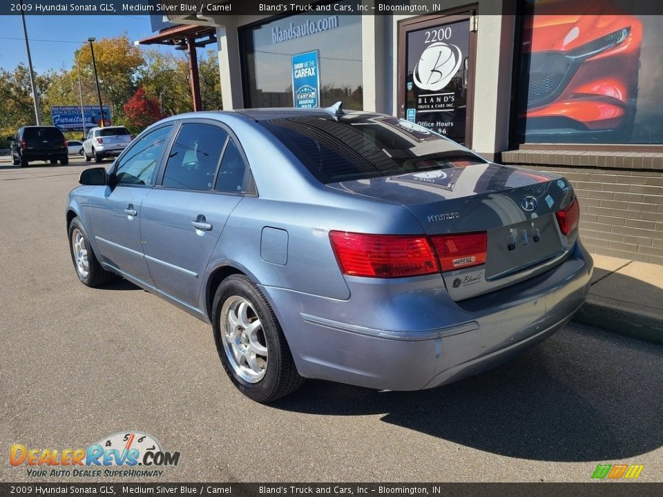 2009 Hyundai Sonata GLS Medium Silver Blue / Camel Photo #25