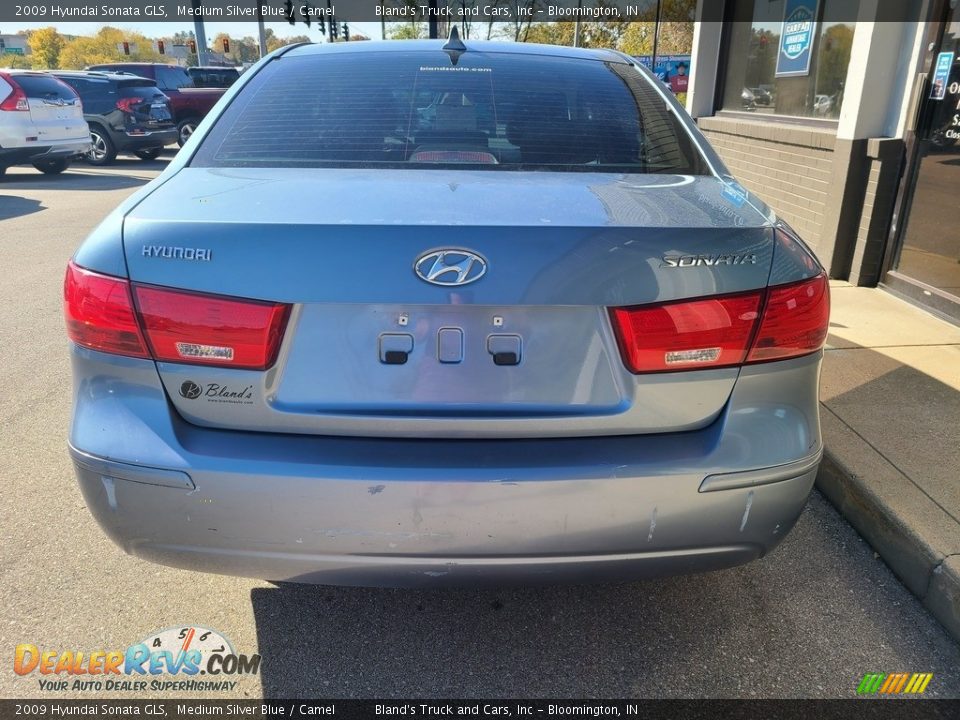 2009 Hyundai Sonata GLS Medium Silver Blue / Camel Photo #26