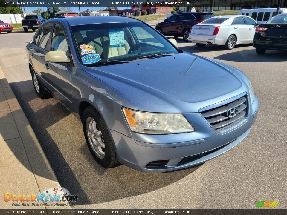 2009 Hyundai Sonata GLS Medium Silver Blue / Camel Photo #35