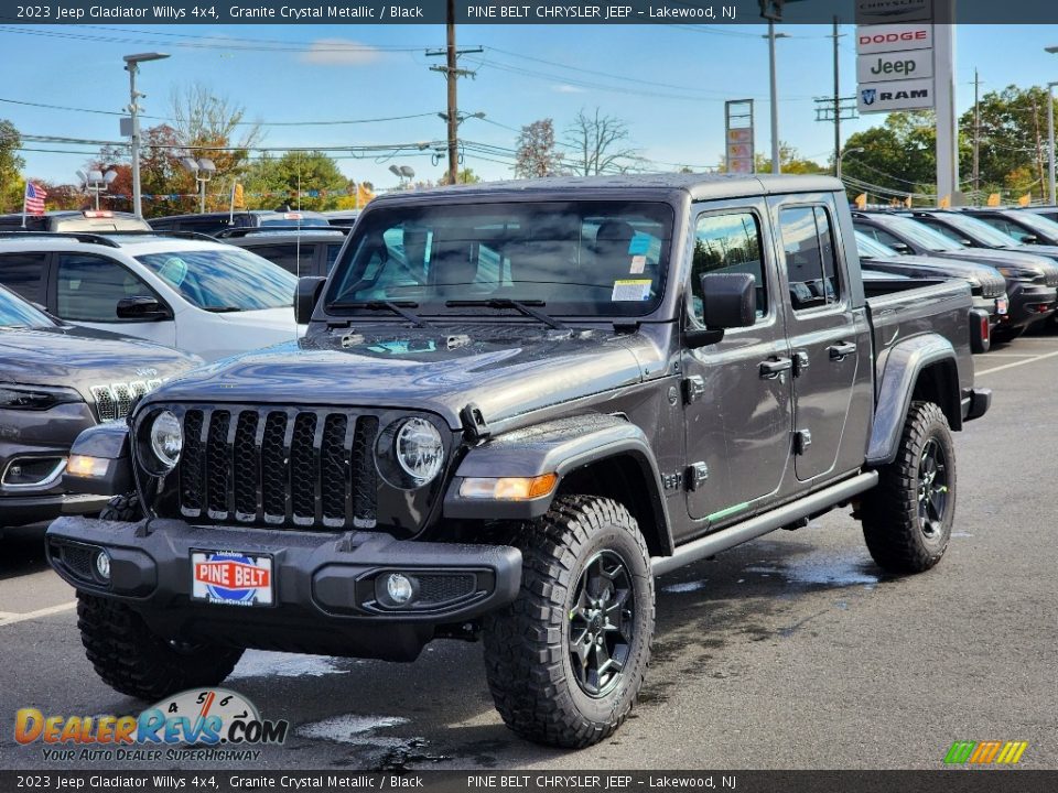 2023 Jeep Gladiator Willys 4x4 Granite Crystal Metallic / Black Photo #1