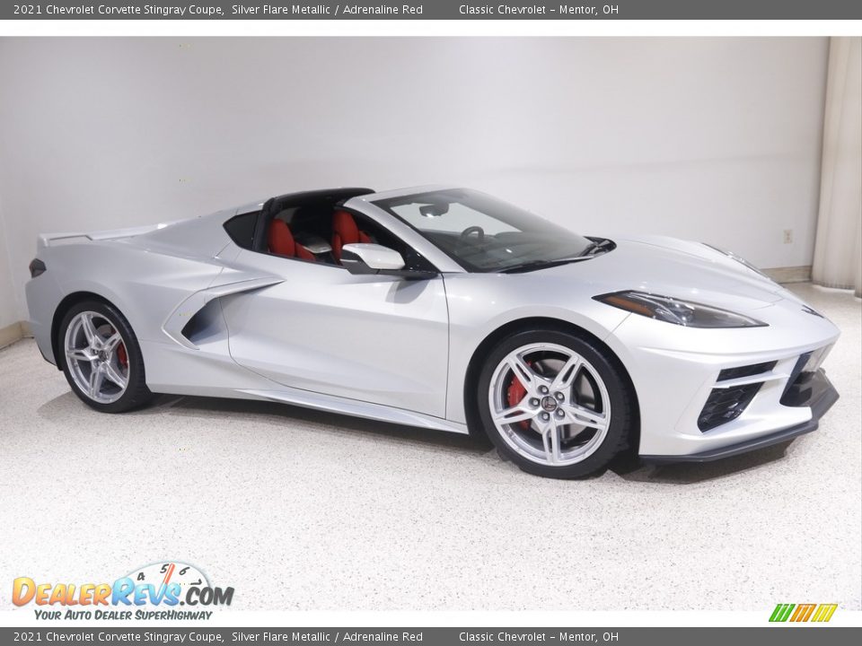 Silver Flare Metallic 2021 Chevrolet Corvette Stingray Coupe Photo #1