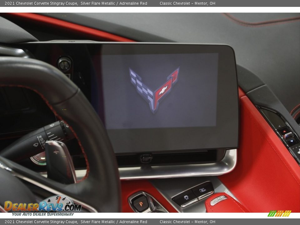 2021 Chevrolet Corvette Stingray Coupe Silver Flare Metallic / Adrenaline Red Photo #10