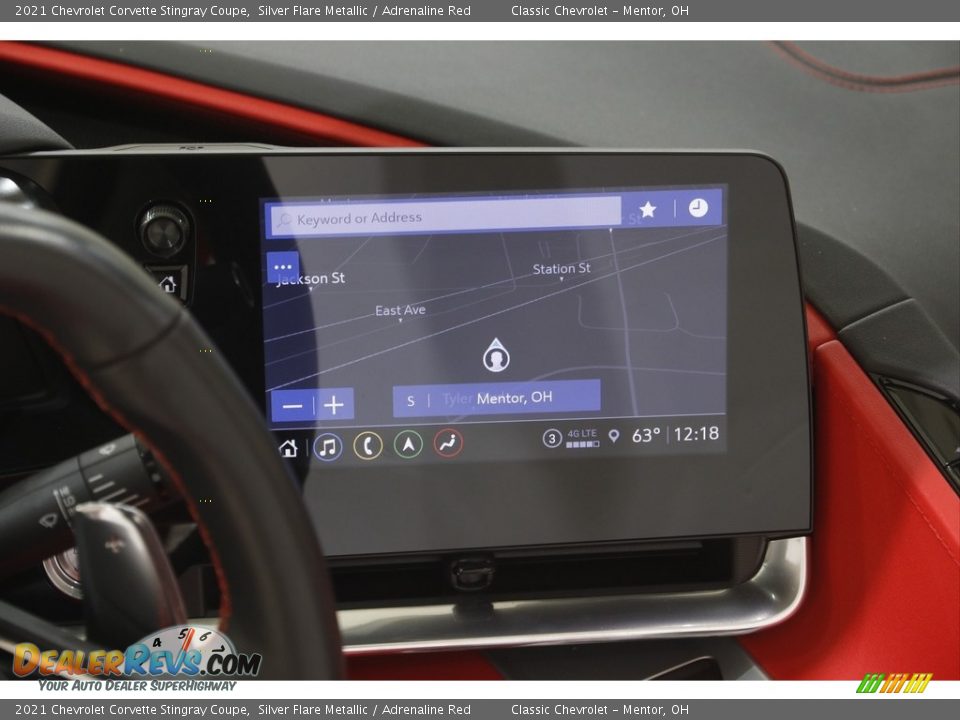 Navigation of 2021 Chevrolet Corvette Stingray Coupe Photo #13